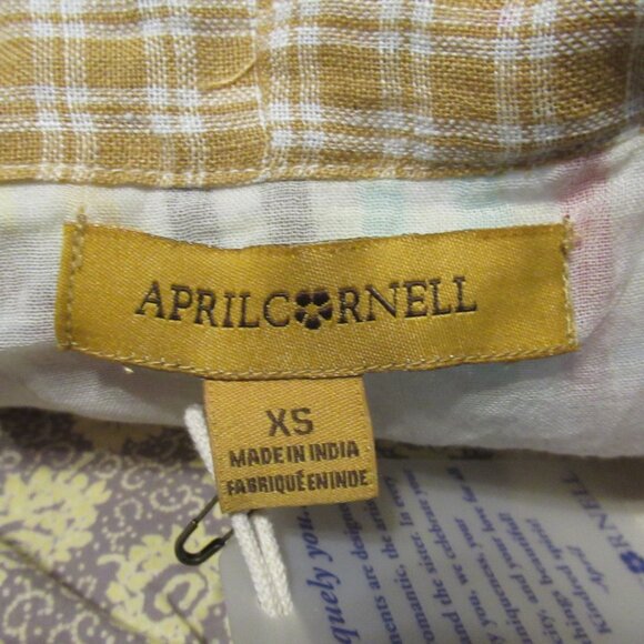 New April Cornell Kimono XS Floral Patchwork Honey Bee Cover Up Cardigan - Picture 9 of 10